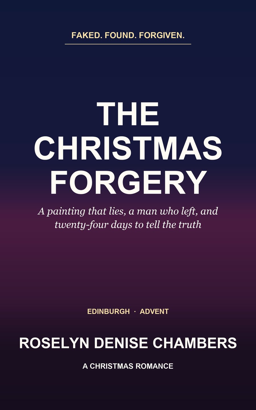 Cover of The Christmas Forgery by Roselyn Denise Chambers