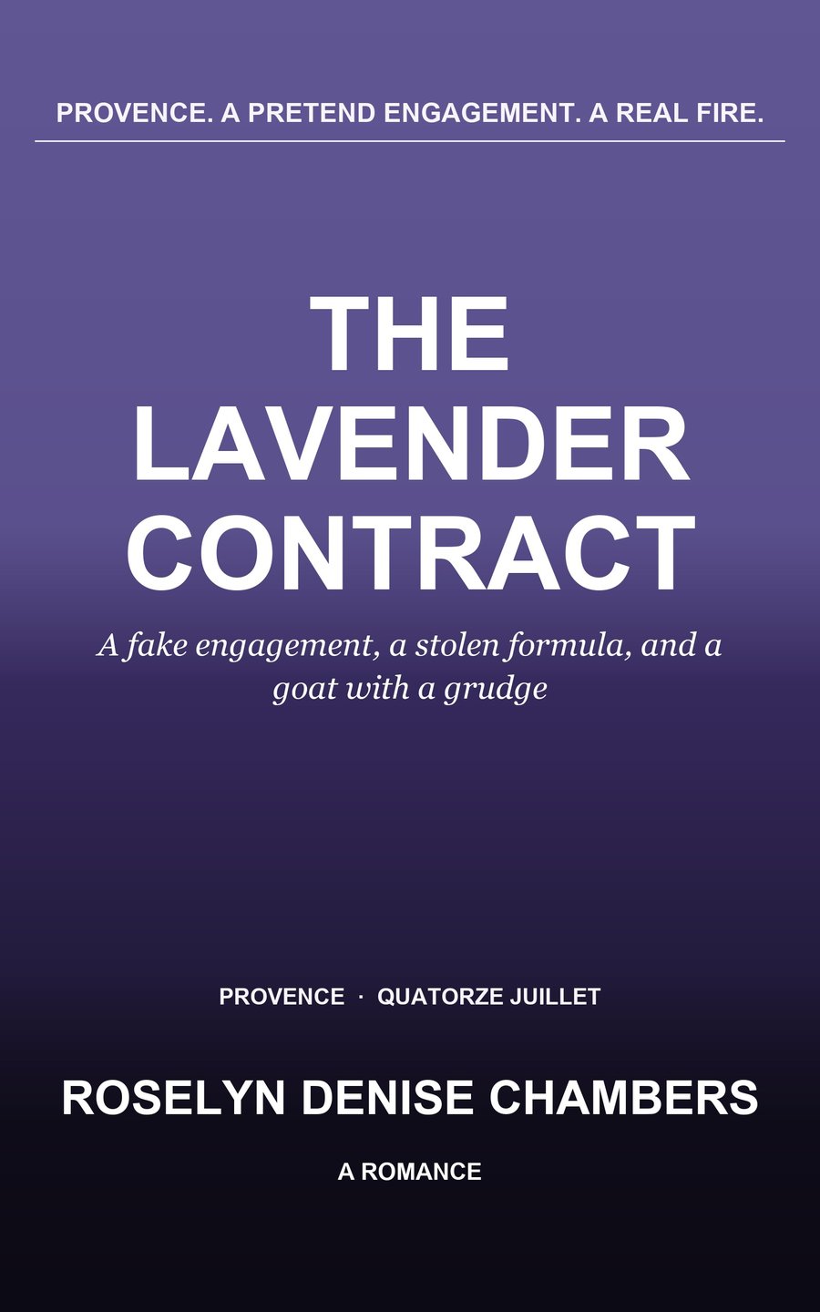 Cover of The Lavender Contract by Roselyn Denise Chambers